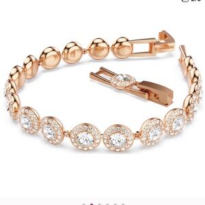 NWT Swarovski Una Angelic bracelet, White, Rose gold tone plated. $269
